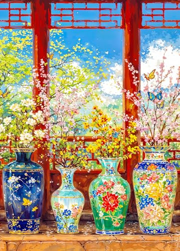 Floral Vases Jigsaw Puzzle 1000 Teile Erwachsene Flowers Butterflies Puzzle Erwachsene 1000 Teile Puzzles