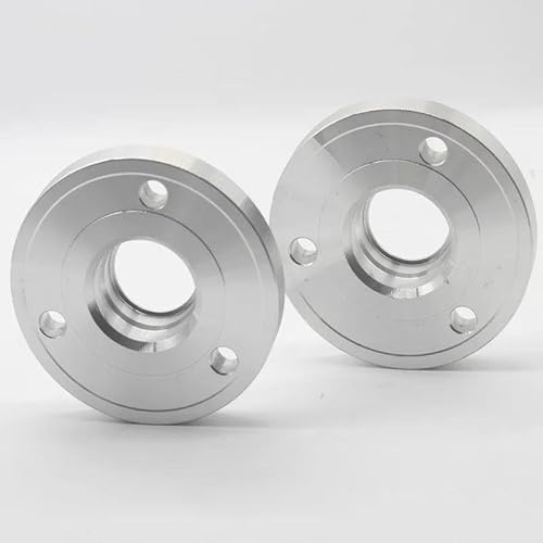 Lochkreisadapter 2 Stück 15/20 Mm Aluminium-Spurverbreiterung PCD 3-112 CB 57,1 Für Smart Für CABRIO (450) Für CITY-COUPE Für FORTWO Für Spurverbreiterung Spurplatten(2PCS 12mm Silver)