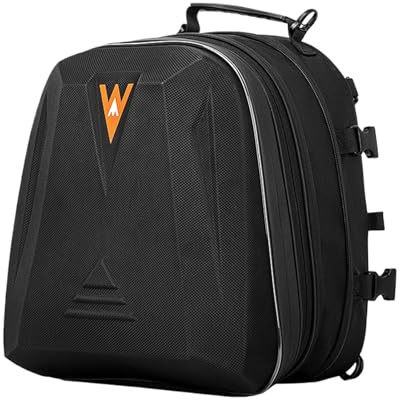 Generisch Hecktasche Für Motorräder 20L-28L Erweiterbare Handtasche | Wasserdichte Aufbewahrungstasche für Motorrad, Roller, Geländemotorrad, Pendelverkehr, Reisen und Roadtrip