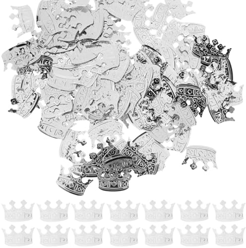 Partykonfetti Packung Silber Pvc, Glitzernd für Hochzeit, Weihnachten Feier | Tischstreuung, Babyparty Konfetti, Dekorativ für Einladungen, Floors und Tables, Chic, 4 Stück