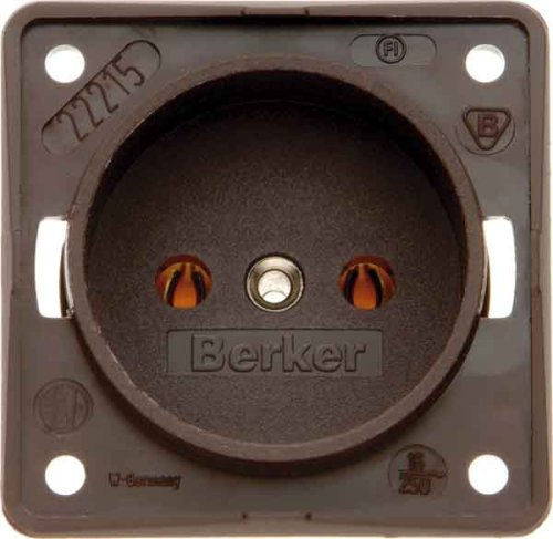 Hager INTEGRO Steckdose Strom Niederlande Marron matt