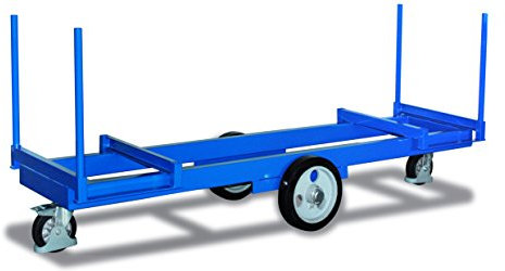 Langmaterialwagen mit 4 Rungen RAL5010 Enzianblau Langgutwagen