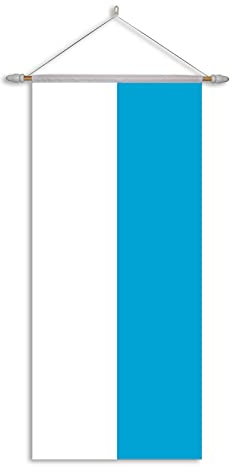 Bannerfahne Bayern blau weiß 90x200cm - Komplett mit Stange