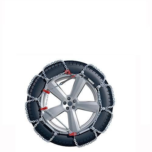 Hochleistungskette König Schneekette XD-16 für Volkswagen T4 Transporter mit der Reifengröße 205/65 R15 - Mikroregulierung mit Spann-System und Felgenschutz für Aluminiumfelgen - Schneekette mit TÜV Ö-Norm 5117 und Q-Norm 5119 im Winterset mit hochwertigen Handschuhen