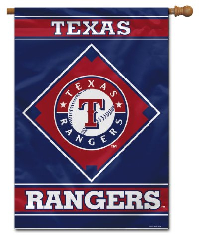 Fremont Die Unisex-Erwachsene Tx Rangers Hausflagge 1-seitig 64613, Mehrfarbig/Meereswellen (Ocean Tides), 28 x 40-Inch