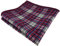 Einstecktuch in bordeaux rot rosa beige blau kariert - Einstecktuch 100% Wolle