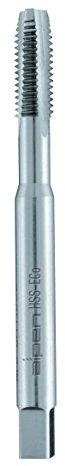 alpen HSS Cobalt Maschinen-Gewindebohrer, gerade genutet, DIN 371 B, Schälanschnitt, Durchmesser M 10 mm, L1 100 mm, L2 24 mm, 70401000100