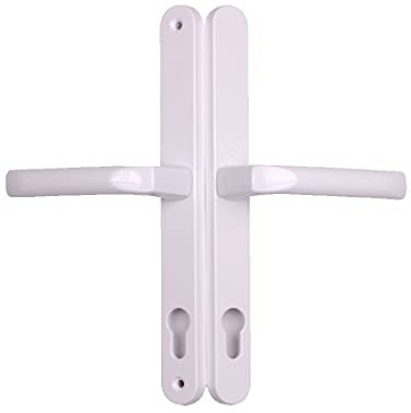 Upvc Door Handle 240mm Screw Centres with Springs - White