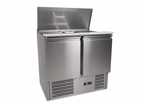 ZORRO - Saladette ZS900-2 Türen - Kühltisch mit Deckel - Salatkühlung - Gastro Kühltheke
