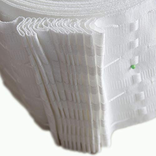 Roomserve Deep Pencil Pleat Curtain Heading Tape 6 (152mm) Corded Pocket - 10 metres