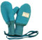 PICKAPOOH Fäustlinge, 100 % Merinowolle, für Babys und Kinder, Fleece-Handschuhe, Armwärmer für den Winter Gr. XS, Tirquoise