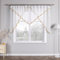 HongYa Kuvertstore transparenter Voile Gardine mit Satinbänder Kräuselband Vorhang H/B 145/450 cm Sand