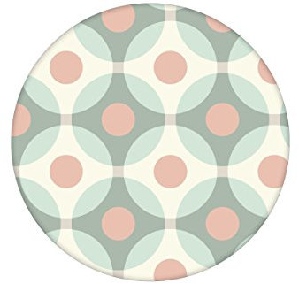 türkis rosa Moderne Retro Tapete Flower Dots mit großen Punkten angepasst an Little Greene Farben Vliestapete Tiere extravagante Wanddeko GMM Wandtapetefür edle Wohnakzente (Muster 20 x 46,5cm)