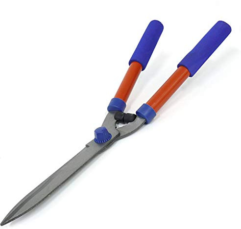 Amslight Hand Heckenschere Hecke Strauchschere Schere mit Wellenschliff 51cm