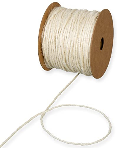 HALBACH Jutekordel Basic Juteband 2.0 mm breit 50.0 m lang 100 Jute Ganzjährig einsetzbar Creme