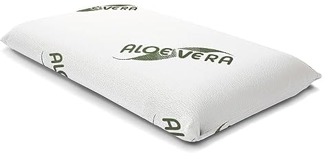 Siebenschläfer Orthopädisches Nackenstützkissen - Kopfkissen aus druckausgleichendem Visko-Gelschaum (Memory Foam) mit Aloe Vera Bezug - Kissen in 70x42cm Höhe 15cm