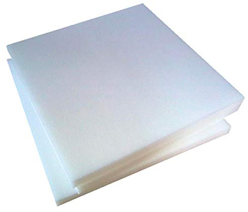 emmevi Coussin de caoutchouc mousse - Rembourrage - Coussins d'assise pour canapés, matelas, fauteuils, chaises, bancs, 40 x 90 x 3 cm