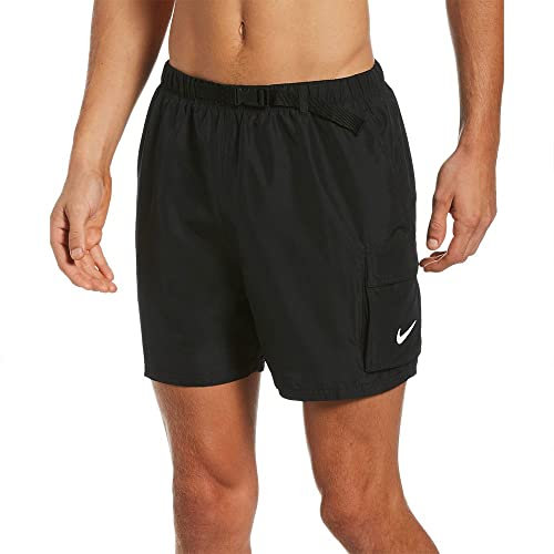 NIKE Volley Short de Bain pour Homme 12,7 cm, Homme, Slips de Bain, NESSB522-001, Noir, XL