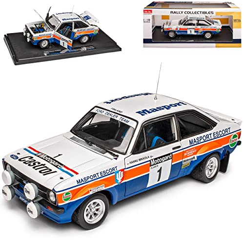 Sun Star Ford Escort RS1800 Mikkola Hertz Gewinner Motogard Rally Neuseeland 1979 1/18 Modell Auto