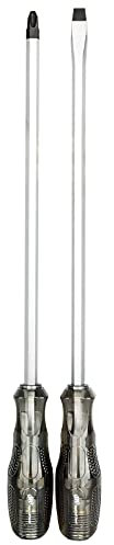 Ingersoll Rand 2-teiliges Schraubendreher-Set mit magnetischer Spitze und schlagfesten Schlagkappen, hergestellt aus industriellen SVCM-Materialien und sandgestrahlter Oberfläche, 2 Stück