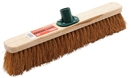ProDec 18 Inch Natural Coco Fibre Soft Sweeping Broom Head for Indoor and Outdoor Sweeping, Brown, (PMSO1801)