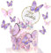 HCRXVV Happy Birthday Tortendeko Lila Schmetterling Deko Cake Topper 21 Stück,3D Butterfly Schmetterlinge Deko Torte Kuchendeko für Geburtstag Mädchen Hochzeitstorte Deko Babyparty