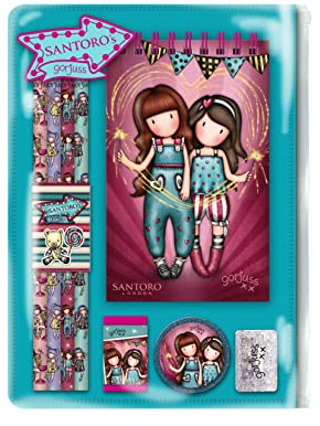 Santoro 1038GJ11 Schreibwaren-Set Gorjuss Fairground Fireworks 14,5 x 20 x 2 cm, bunt