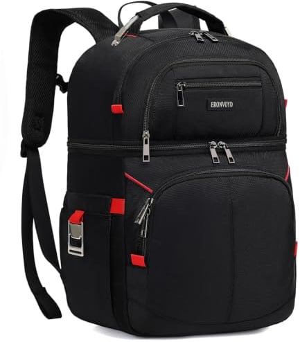Isolierter Kühlrucksack – hält 30 Dosen heiß / kalt für bis zu 12 Stunden – wasserdichte und auslaufsichere weiche Kühltasche – isolierter Rucksack Kühler – Lunch-Rucksack für Männer und Frauen