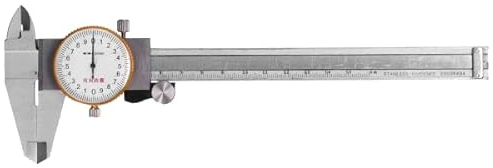 Calibro a Quadrante, 0-150mm Calibro a Corsoio a Quadrante Calibro Ad Orologio, Calibro Analogico Con Quadrante a Orologio Acciaio Inossidabile Dial Caliper Strumento Di Misura, Risoluzione 0,02mm