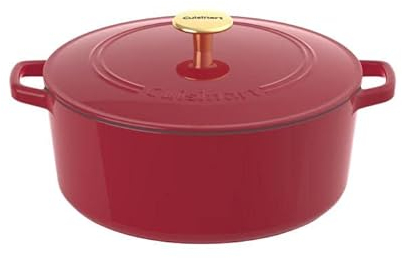 Cuisinart Cacerola ovalada, Roja, 7 cuartos de galón