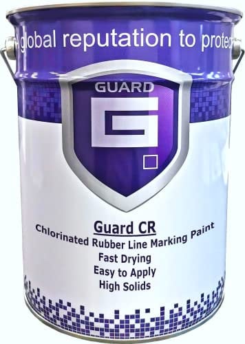 Guard CR Chlorinated Rubber Road Line Marking Paint - 5 Litres Multiple Colours (White)