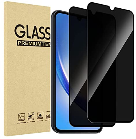 JMDZDL Sichtschutz für Samsung Galaxy A34 5G Schutzfolie, [2 Stück] Anti-Spähen Panzerglasfolie für Samsung A34 5G Anti-Spy Displayschutzfolie 9H Härte Gehärtetes Glas Full Screen Blickschutzfolie