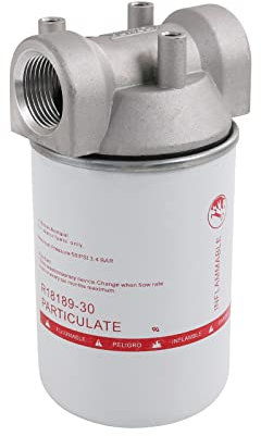 DICMIC High Flow Fuel Filter, 1” NPT 30 Micron Spin-on Cartridge Style for Mobile and Stationary Fuel Pump Tank Boat
