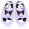 Roffatide Anime Cinnamoroll My Melody Kuromi Pantoffeln für Frauen Rutschfeste Badesandalen Kuh Druck Gummipantoffeln Hausschuhe Lila 39/40