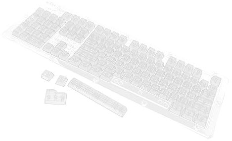 Operitacx Crystal Keycaps for Mechanical Keyboard Keys Replacement Gaming Semi Full Backlit Compatible High Transparency Easy to Install Elegant Design