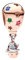 Feitery Christmas Bicolor Weihnachtsmann in Heißluftballon Charms Kompatibilität für Armband Bead Charm für Damen Weihnachtszeit