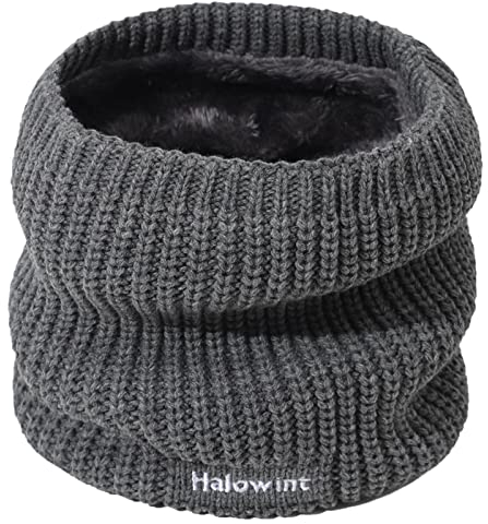 DRALOFAO Halstuch Herren Nacken Beheizbar Schal Halswärmer Knit Hat Nackenwärmer Beheizte Mütze Damen Scarf Winter Damen Baumwolle Dick Schal Herren Männer
