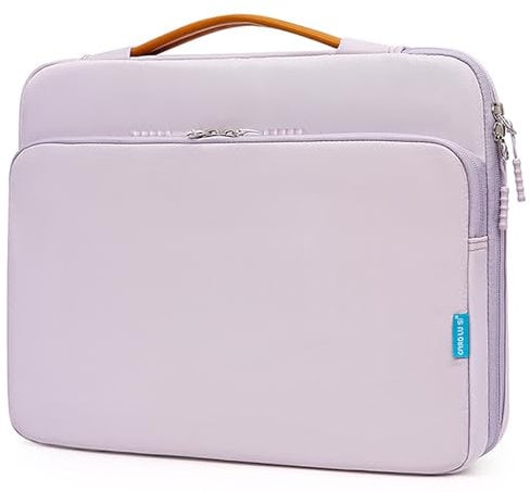 Veki 13-14 Zoll Laptop Hülle Tasche Wasserdicht, 360°Tasche Hülle Rundumschutz Laptop Aktentasche, Stoßfeste Notebook Case Hüllen Schutzhülle für MacBook, HP, Dell, Lenovo, Asus Notebook (Lila)