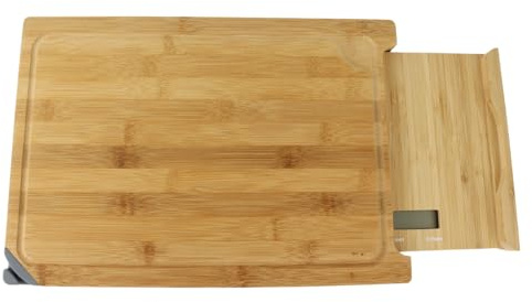 OTIX 3in1 Schneidebrett mit Küchenwaage und Messerschärfer 38x25.8x3.5cm Bambus