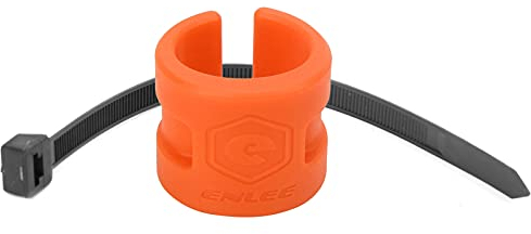 Socobeta Fahrrad-Kettenstrebenschutz, Gummi-Kettenschutzring für Mountainbike-Rahmen, Vorderradgabelschutz (Orange)