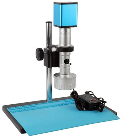 ZTBH Mikroskop-Zubehör-Kit IMX385 HDMI Video Industriemikroskop Kamera + 3D C-Mount 20X-180X Objektiv for Handy SMT SMD Löten Inspektion Mikroskopische Objektträger (Size : Not Measureing)