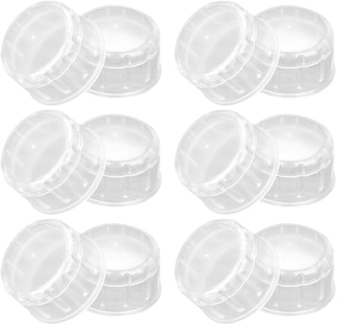 Veemoon Cocktail Shaker Lid 12pcs Clear Mason Jar Shaker Caps Replacement Bartender Supplies for Margarita Juice Bubble Milk Tea