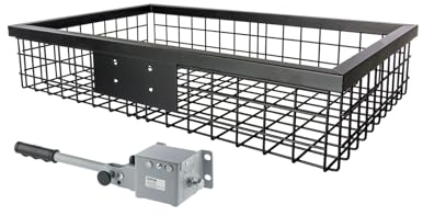 EUROHUNT Heckträger für Anhängerkupplung 890x580x180mm beschichtet, Gewicht 12kg, Robuster Wildträger, ideal für Jäger (Heckträger mit Schnellkupplung)