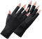 Migliore Wear UV Gloves for Gel Nails with Anti-Slip Palm, Anti UVA&UVB 9999+ UV Protection Gloves for Nail Lamp, Fingerless UV Gloves for Skin Care UV Resistant