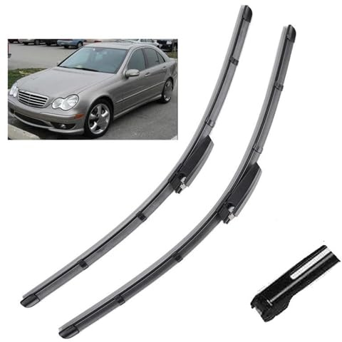 NRTNRFQW Auto-Wischerblätter Für Mercedes W203 C160 C180 C200 C230 C240 C280 C350 C32 C55 2004-2007 Scheibenwischerblätter