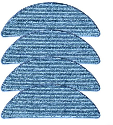 HEIBTENY 4/10 Stück Wischtücher Zubehörset Für Tesvor Series S5, S5 Max Roboter Staubsauger Mikrofaser Wischtuch Ersatzteile (4 Stück)