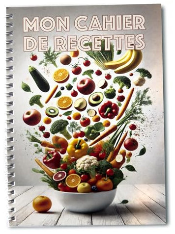 Générique Mon cahier de recettes I Notez, organisez, personnalisez et préservez vos meilleurs plats pour inspirer votre cuisine au quotidien et transmettre votre passion à vos proches.