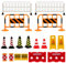 Foot Set de panneaux de signalisation en bois, 18 Pièces Set de Panneaux de signalisation, Jeu d'accessoires pour véhicules et chemins de Fer Signalisation Routière Accessoires de Route