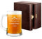 Maverton Chope à Bière Gravée - Contenance : 50 cl – Verre à Bière Personnalisé avec Anse - Cadeaux pour les Amateurs de Bières – Cadeau Anniversaire Homme - Idee Cadeau Homme - Gentleman