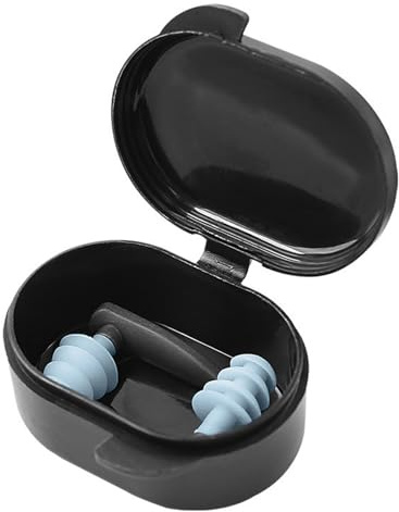 Schwimm-Ohrstöpsel, Schwimmer-Ohrstöpsel aus Silikon – bequeme Ohrstöpsel, 4-lagiges wasserdichtes Design, für Erwachsene zum Duschen